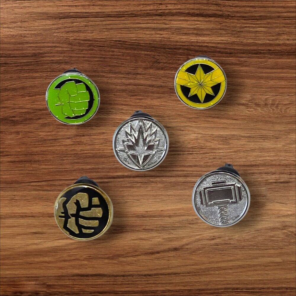 5 Marvel Avengers Disney Parks Trading Pins, Plus 2 Bonus Pins